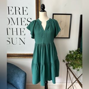 Calvin Klein Emerald Green Dress